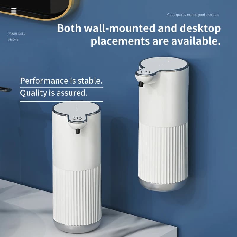 Dispenser di sapone automatico ricaricabile TypeC Dispenser di sapone schiumogeno Touchless 380MLUSB Dispenser di sapone elettrico impermeabile IPX5