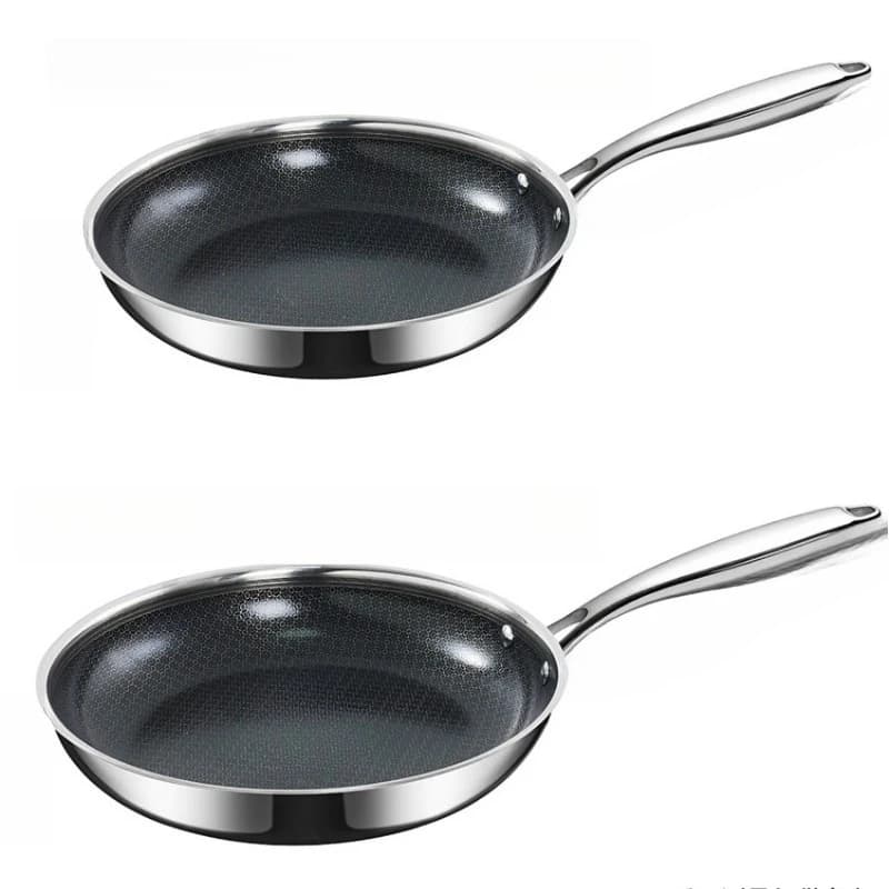 Stainless steel, non-stick pan, omelette pan, household steak frying pan, universal stove