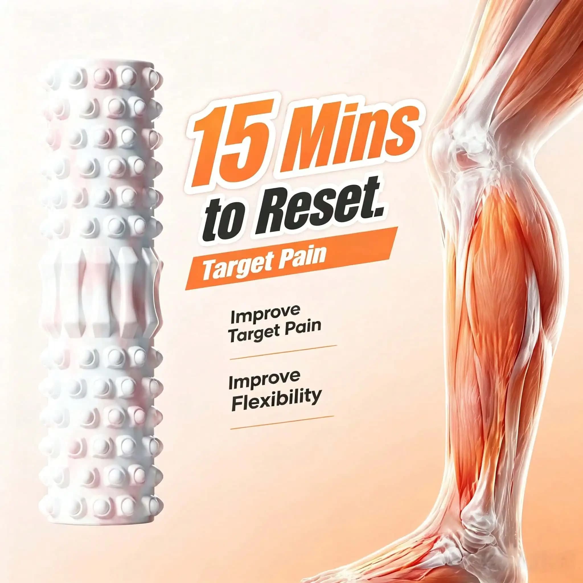 1 pcs Colorful Foam Roller Physical Therapy Workout Tool