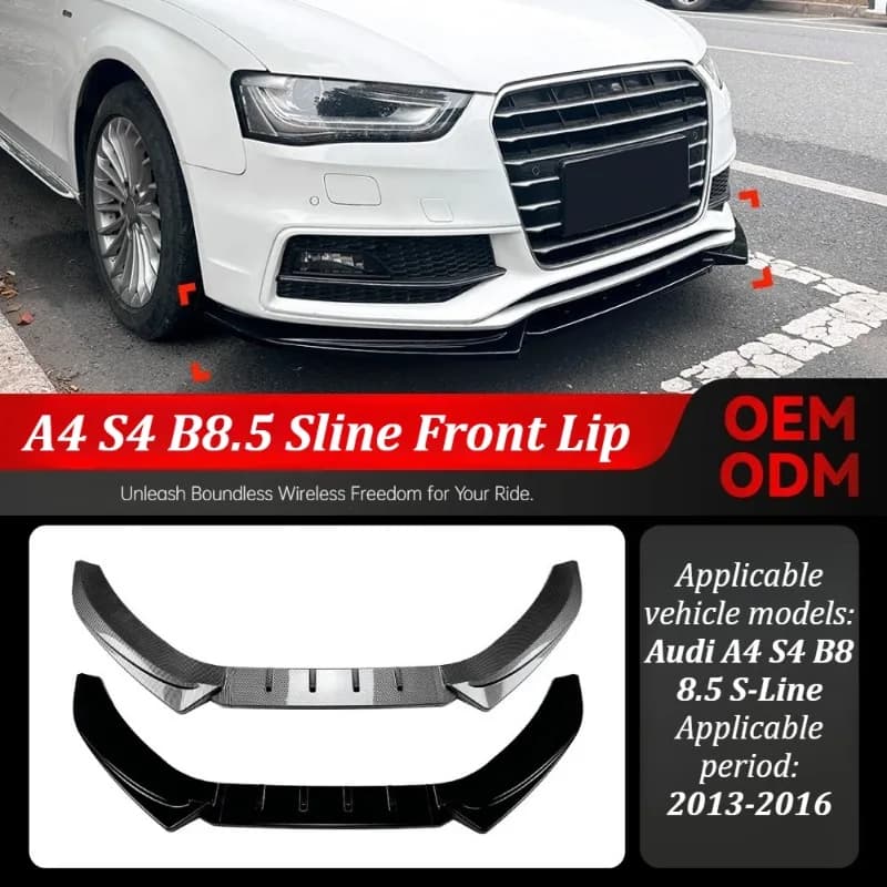 Per Audi A4 S4 B8 8.5 S-Line 2013-2016 Spoiler Anteriore, Splitter, Diffusore, Kit Carrozzeria, Parti per Modifica e Aggiornamento Styling