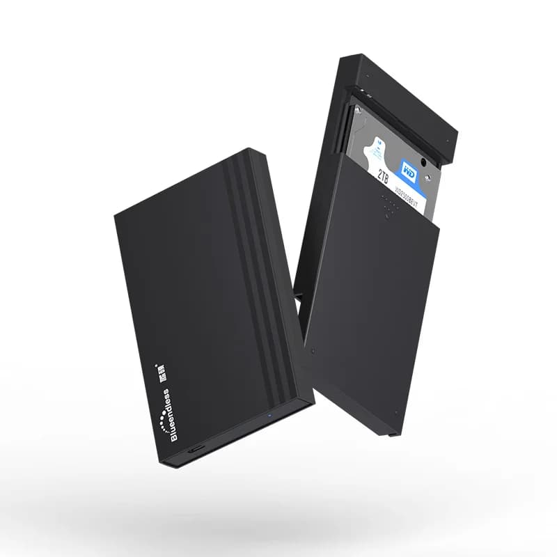 Blueendless 2.5 SATA a USB3.0/3.1 Custodia per HDD Custodie per disco rigido mobile supportano HDD da 6 TB per SSD Custodia per HDD di archiviazione esterna
