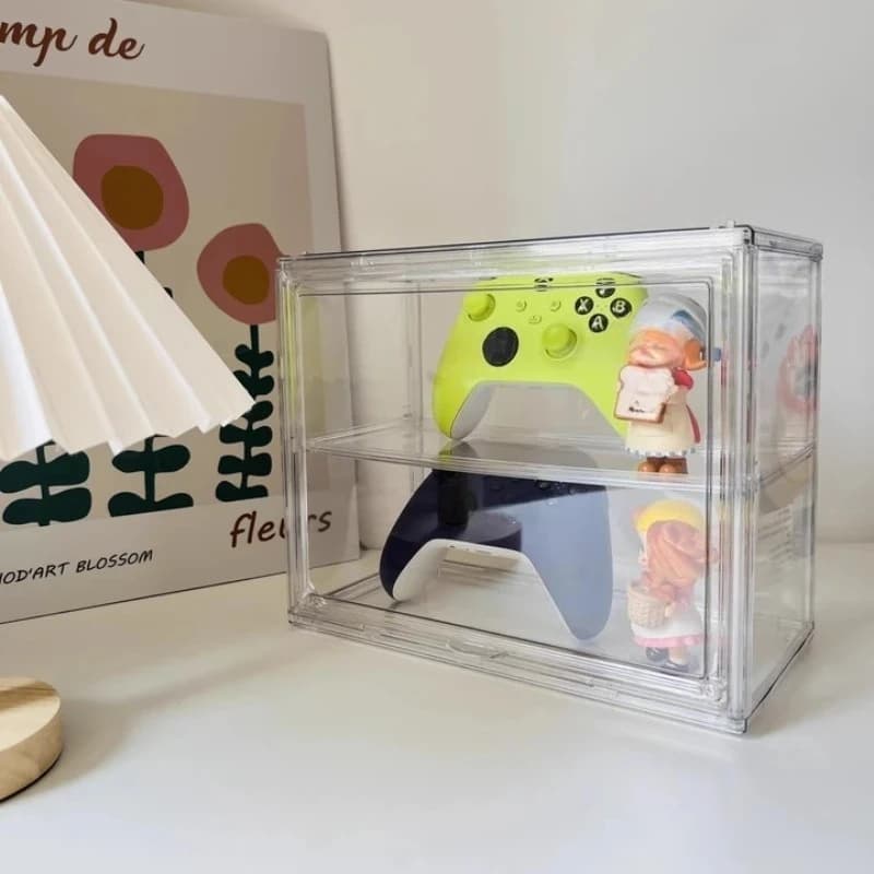 Supporto per controller di gioco in acrilico Espositore da tavolo per Xbox/PS4/PS5/Switch Gamepad Maniglia Staffa di archiviazione Accessori da gioco