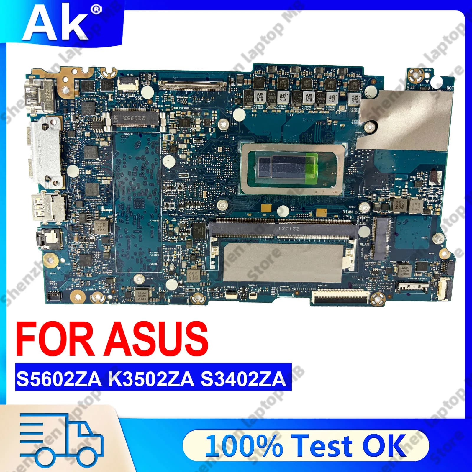S5602ZA Mainboard For ASUS VivoBook K5602ZA S5602Z S5402ZA S5602ZA Laptop Motherboard With 12th Gen I5 I7 I9 CPU 100% Tests OK