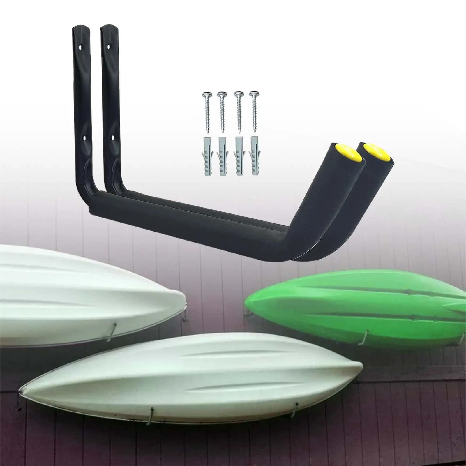 2 pezzi ganci portaoggetti per kayak da garage rack per kayak rack a parete appendiabiti da parete grucce portaoggetti per kayak per paddle board kayak da interno
