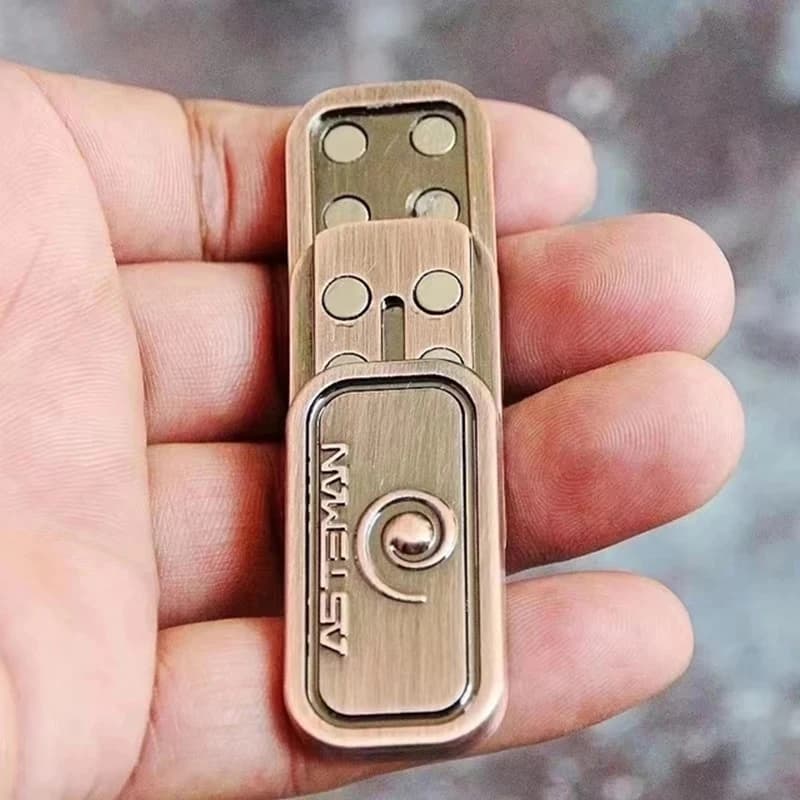 Push Slider magnetico 3-Stage Strong Strength Metal EDC Hand Spinner Fidget Toys giocattoli sensoriali per l'autismo ADHD ansia antistress