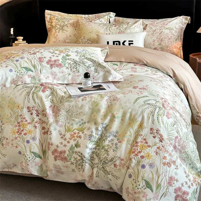 Set di Biancheria da Letto in Cotone Egiziano Svetanya, Lenzuola Stampate, Federe e Copripiumino per Letti Queen e King