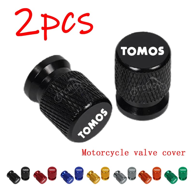 For Tomos Nitro Arrow Sprint LX Streetmate R A35 Racing TT 2pcs Motorcycle CNC Aluminum Tire Valve Air Port Stem Cover Caps