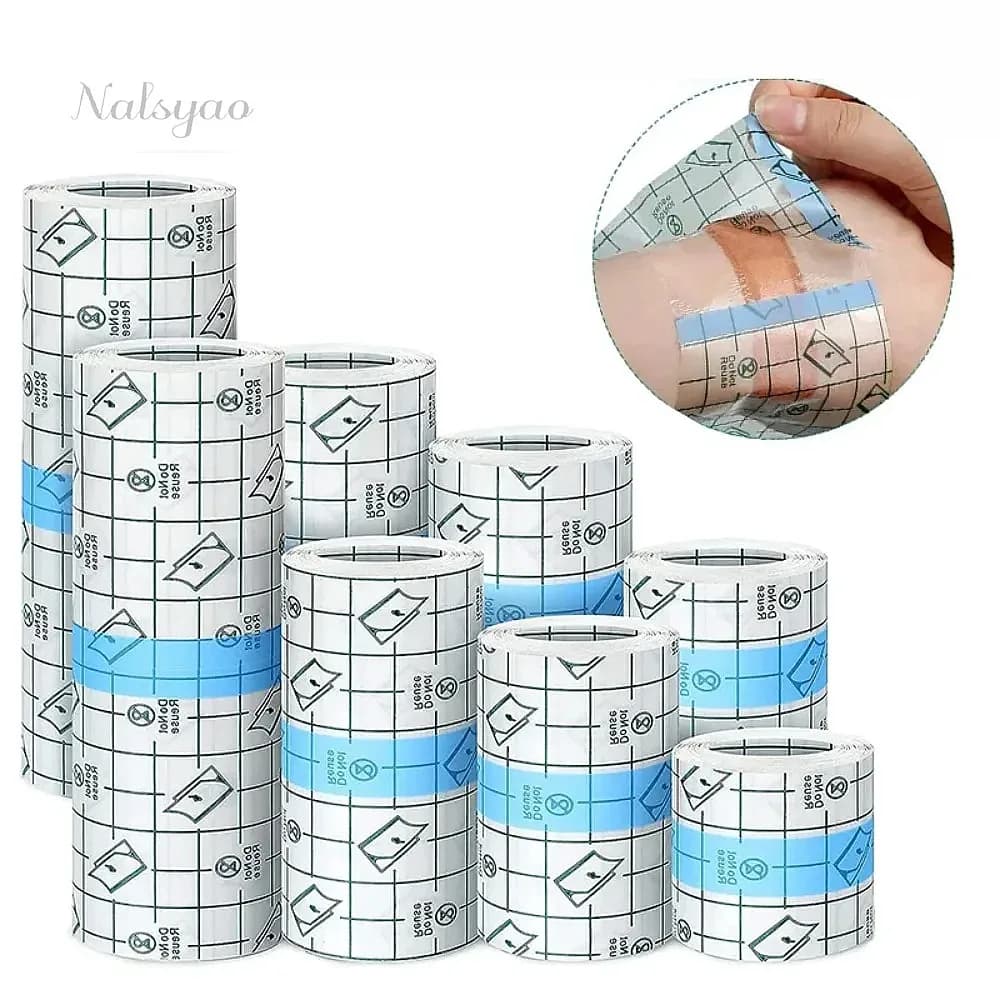 Waterproof PU Film Tape Tattoo Aftercare Protective Skin Healing Adhesive Bandages Medical First Aid Travel Kit