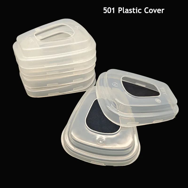 Gas mask Respirator Parts 501 Filter Adapter Cover plastic for 6800 6001 7502 6200 Filter holder 5N11 5P71 Dustproof