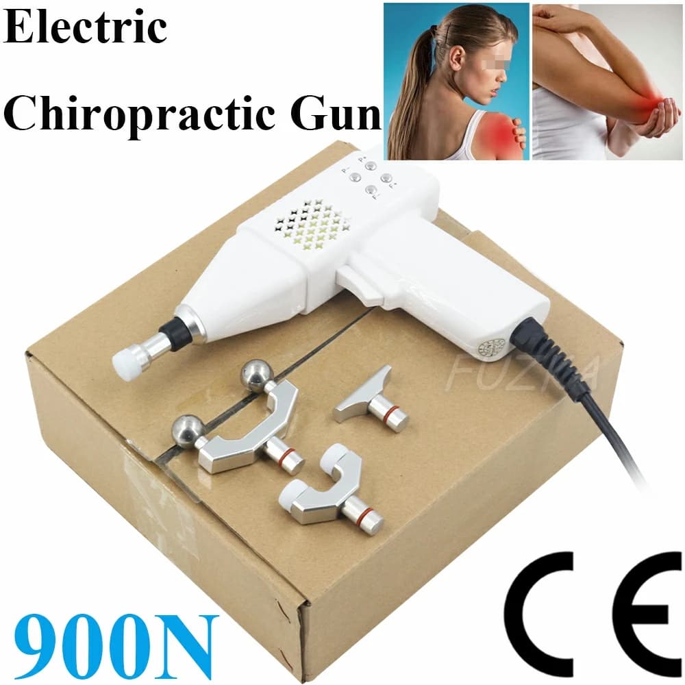 New 900N Electric Massage Gun for Domestic Use, Adjustment Tool with 9 Adjustable Force Levels, Vertebral Column Correction Massage