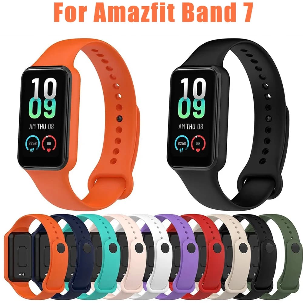 Per Amazfit Band 7 cinturino di ricambio per braccialetto Huami Amazfit Band7 cinturino da polso sportivo in silicone morbido Correa