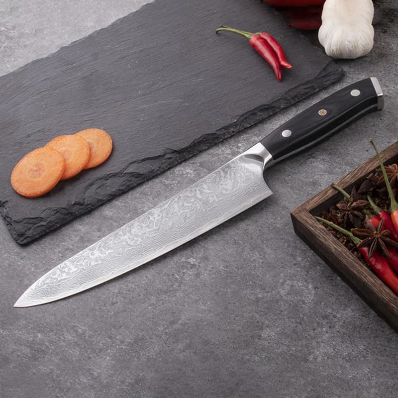 8 inch cook knife 67 layers Damascus steel Blade VG10 Handle G10 Sharp mannaia Meat slicer Japanese kitchen knives
