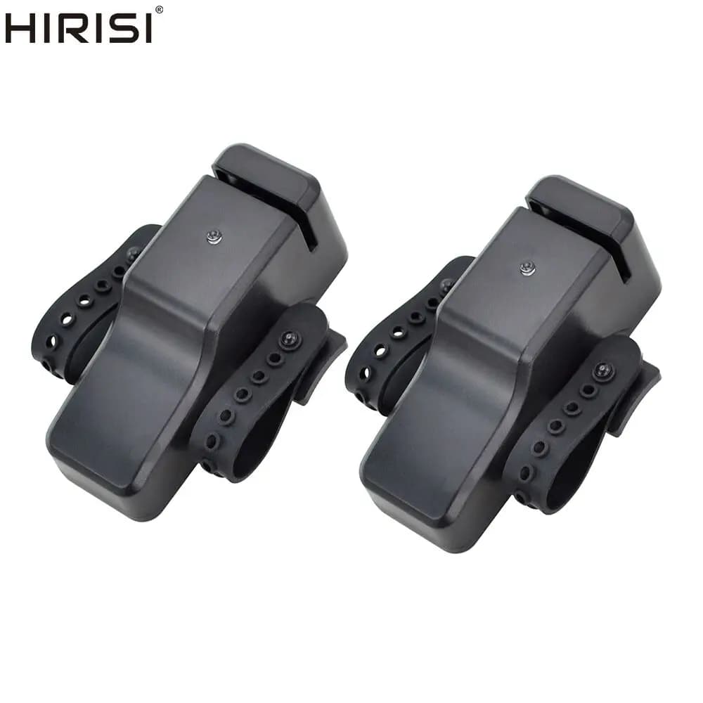 Hirisi 2 pezzi attrezzatura da pesca alla carpa mini allarme elettronico per morso di pesca indicatore di pesca fascia a LED su accessori per canna da pesca