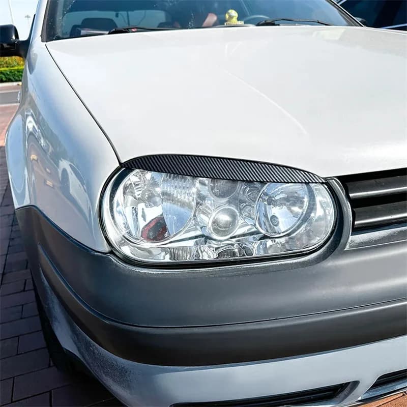 Front Eyebrow Eyebrow Cover Trim Wall decal Deffuser Decor For Volkswagen For VW Golf 4 MK4 Palpebre Accessories Car