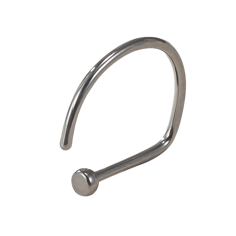 ASTM F136 titanio PIERC D forma naso anello narice Piercing cerchio setto anelli Bar Pin naso labbra borchie gioielli per il corpo all'ingrosso