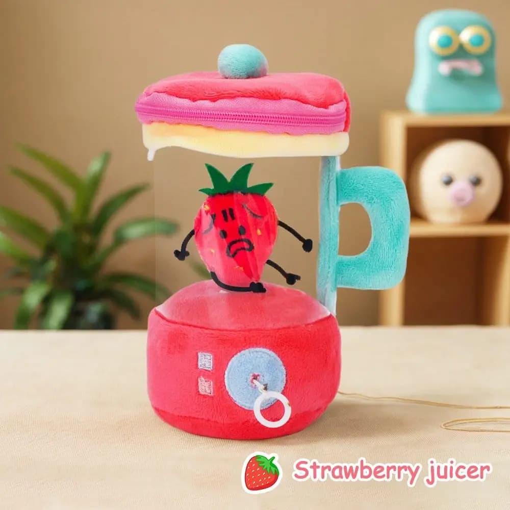 Divertenti Ciondoli a Forma di Frutta Cartoon (Fragola/Limone/Avocado) con Cordino Girevole, Regali per Bambini