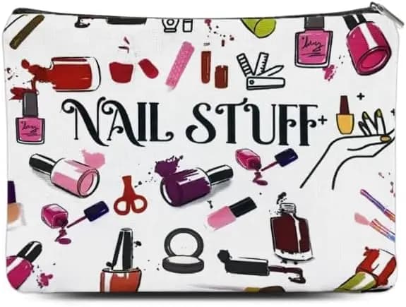 Borsa Organizer per Manicure da Donna, Regali di Natale e Compleanno, Custodia per Accessori e Strumenti per Unghie per Manicuristi