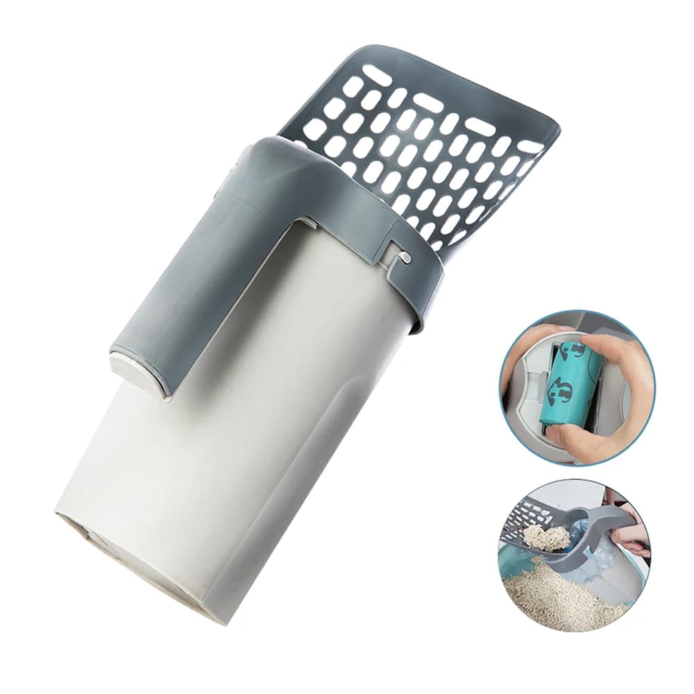 Paletta per lettiera per gatti, accessorio per la pulizia della toilette e la raccolta dei rifiuti, per lettiera autopulente