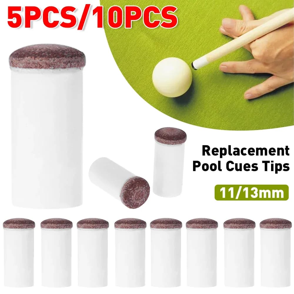 5/10 pz 11/13mm Set di ricambio per biliardo punte per stecca da biliardo stecca da biliardo puntali puntali a vite Snooker biliardo Acces