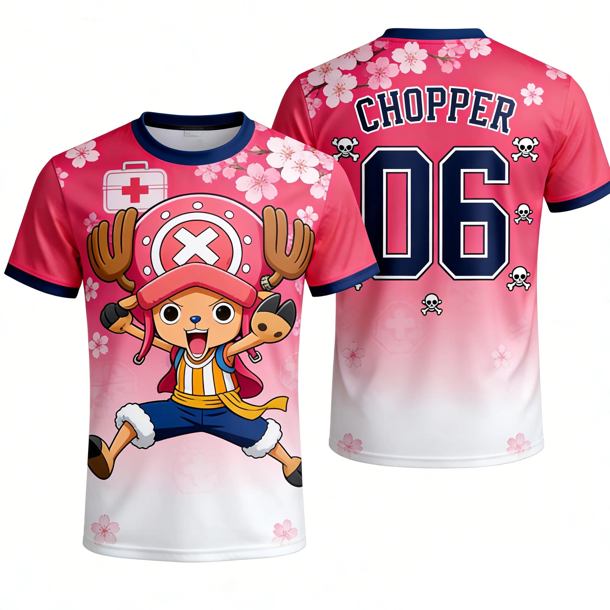 T-shirt Estiva da Uomo One Piece, Stile Anime Ivan Newgett, Maglietta a Maniche Corte Estiva per Ragazzi, Casual Punk alla Moda, Abbigliamento Coordinato Genitore-Figlio