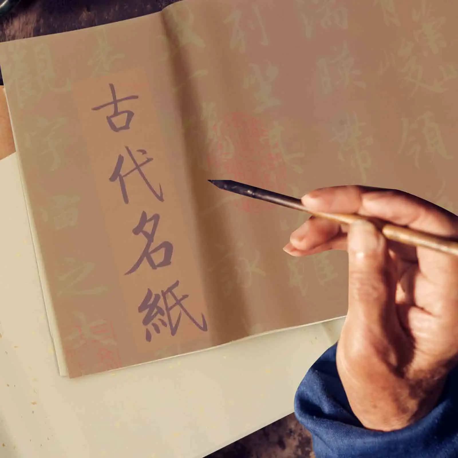 50Pcs Practice Xuan Paper Professional Chinese Calligraphy Paper for Sumi Painting Brush Writing Drawing Art Craft Excellent