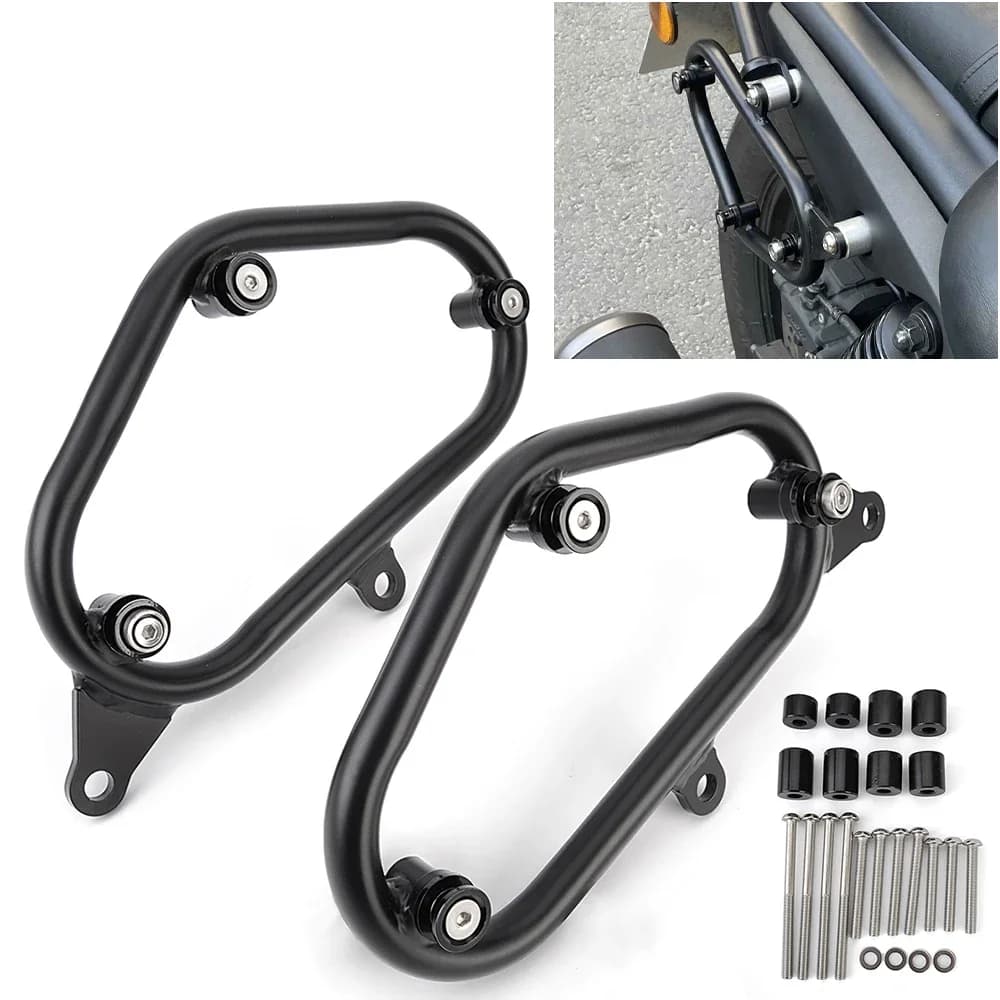 For Kawasaki Eliminator 500 Left Right Side Box Support Frame Bag Rack Side Carrier Bags Holder Bracket Eliminator500 2024 2025