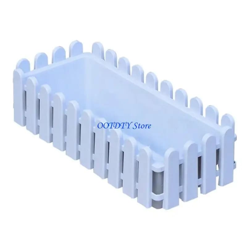 Vaso da fiori rettangolare in plastica 367A per accessori per piante da giardino all'aperto