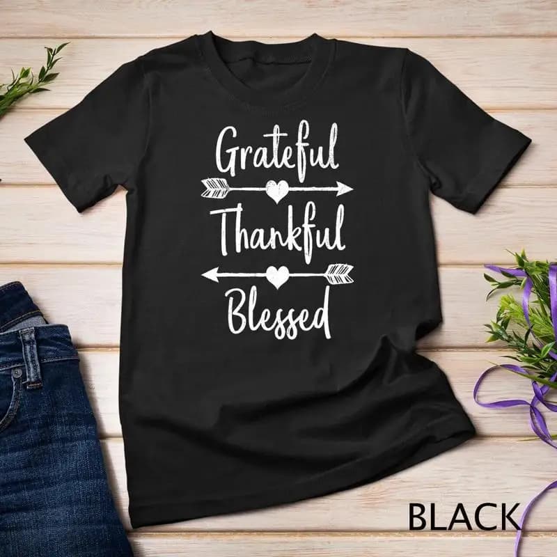 Arrow Grateful Grateful Blessed Shirt Maglietta unisex del Ringraziamento