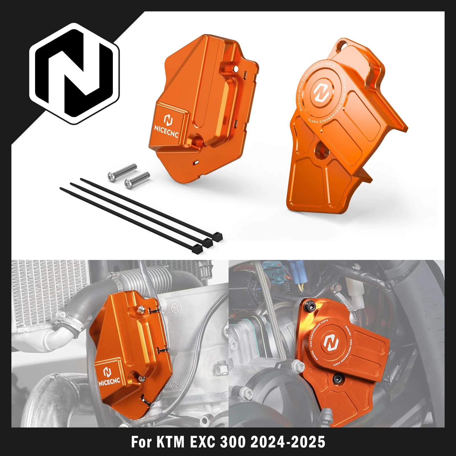 2024-2025 Per KTM EXC 300 TBI EXC 250 XCW 250 XC-W 300 Per Husqvarna TE 300 250 Coperchio valvola di alimentazione sinistra e protezione corpo farfallato TPS