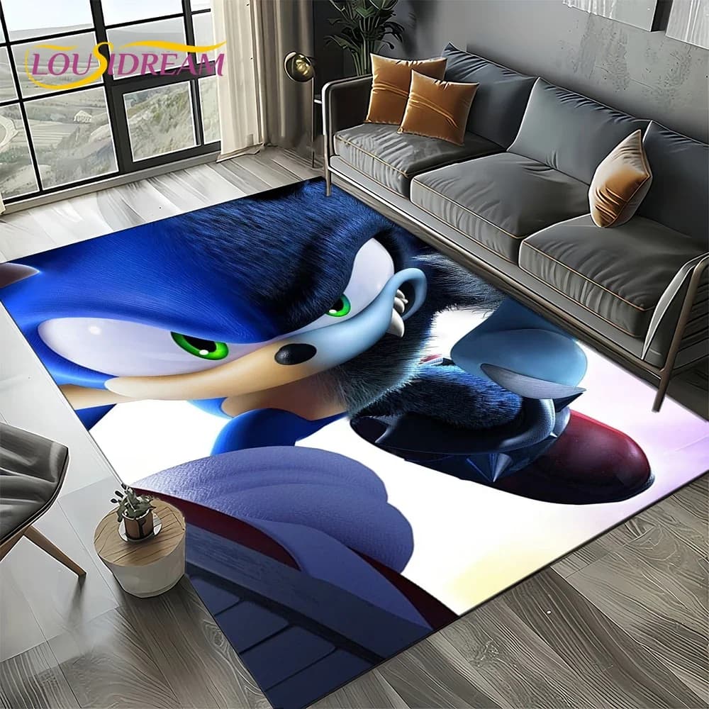 Tappeto da gioco a tema cartoni animati S-S0NIC, 27 stili, per camera da letto, soggiorno, decorazione per divano, tappetino grande decorativo per bambini, idea regalo