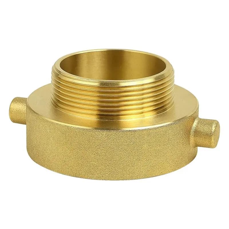 Adattatore per tubo idrante antincendio 2-1/2" NST/NH femmina X a 2" NPT maschio, raccordo in ottone per tubo da giardino