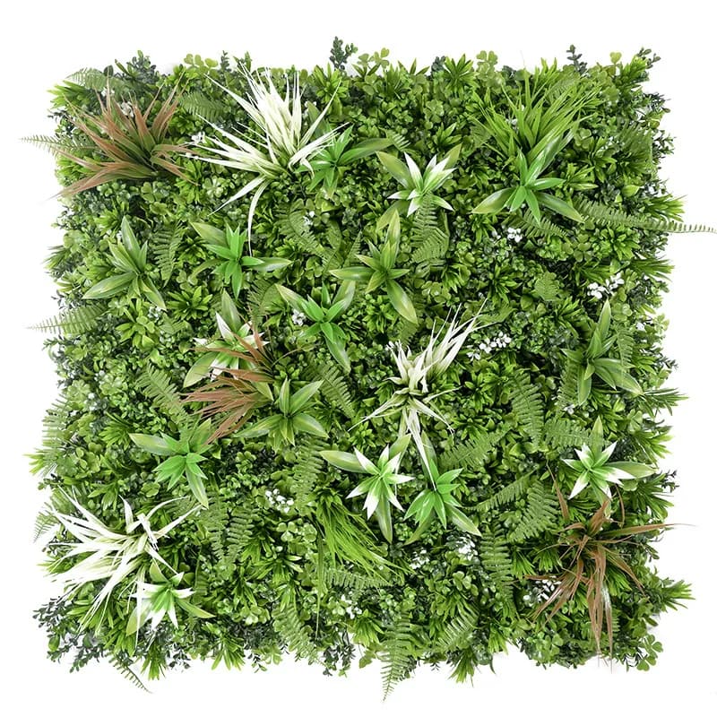 Piante Decorative da Esterno per Matrimoni, Foglie di Bosso UV, Pannelli di Siepe Verde, Tappetino in Erba Artificiale per Decorazione Murale