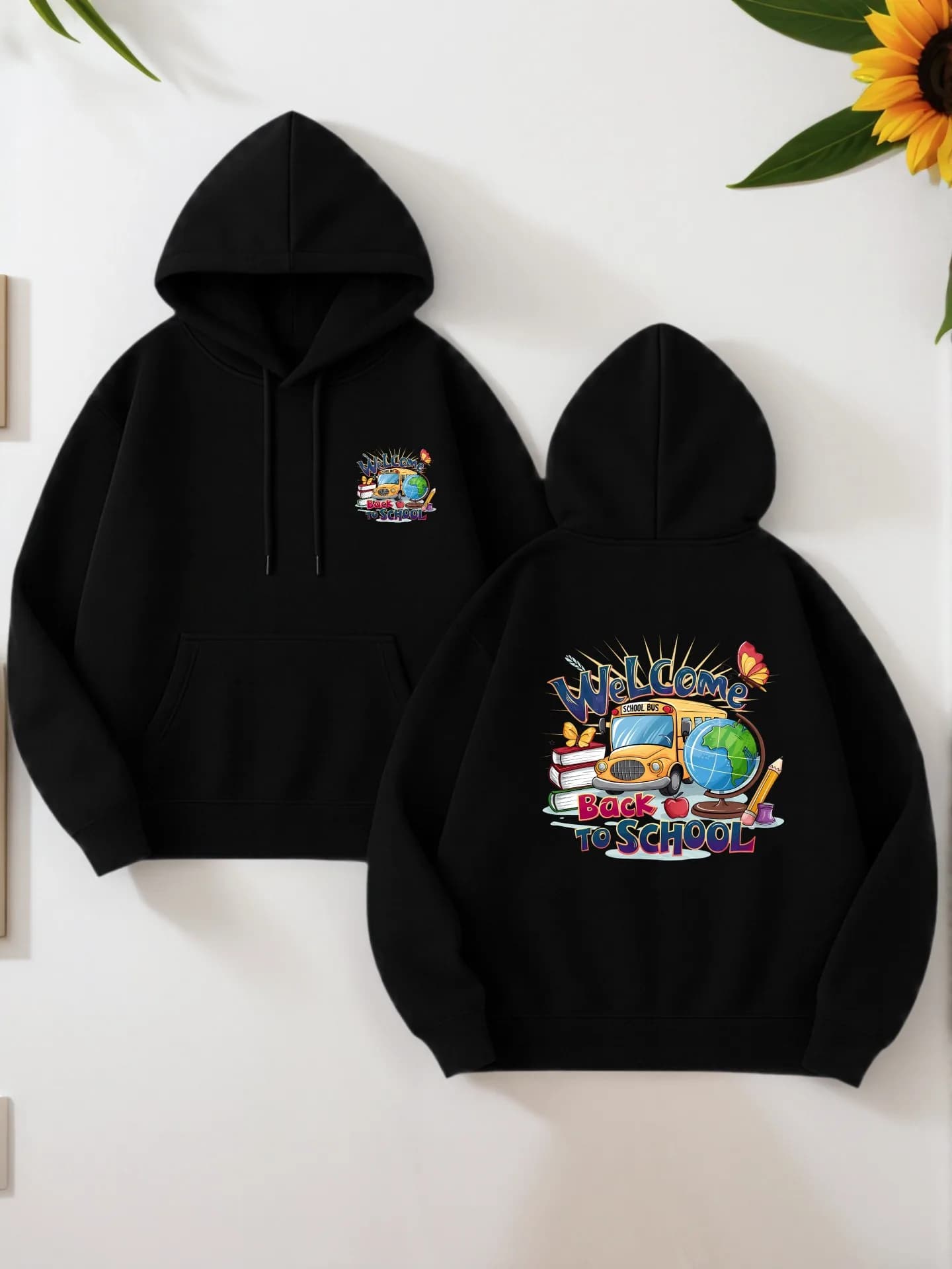 Felpa con cappuccio grafica da uomo, pullover con stampa di cartoni animati per giovani uomini, stile streetwear, casual da indossare tutti i giorni