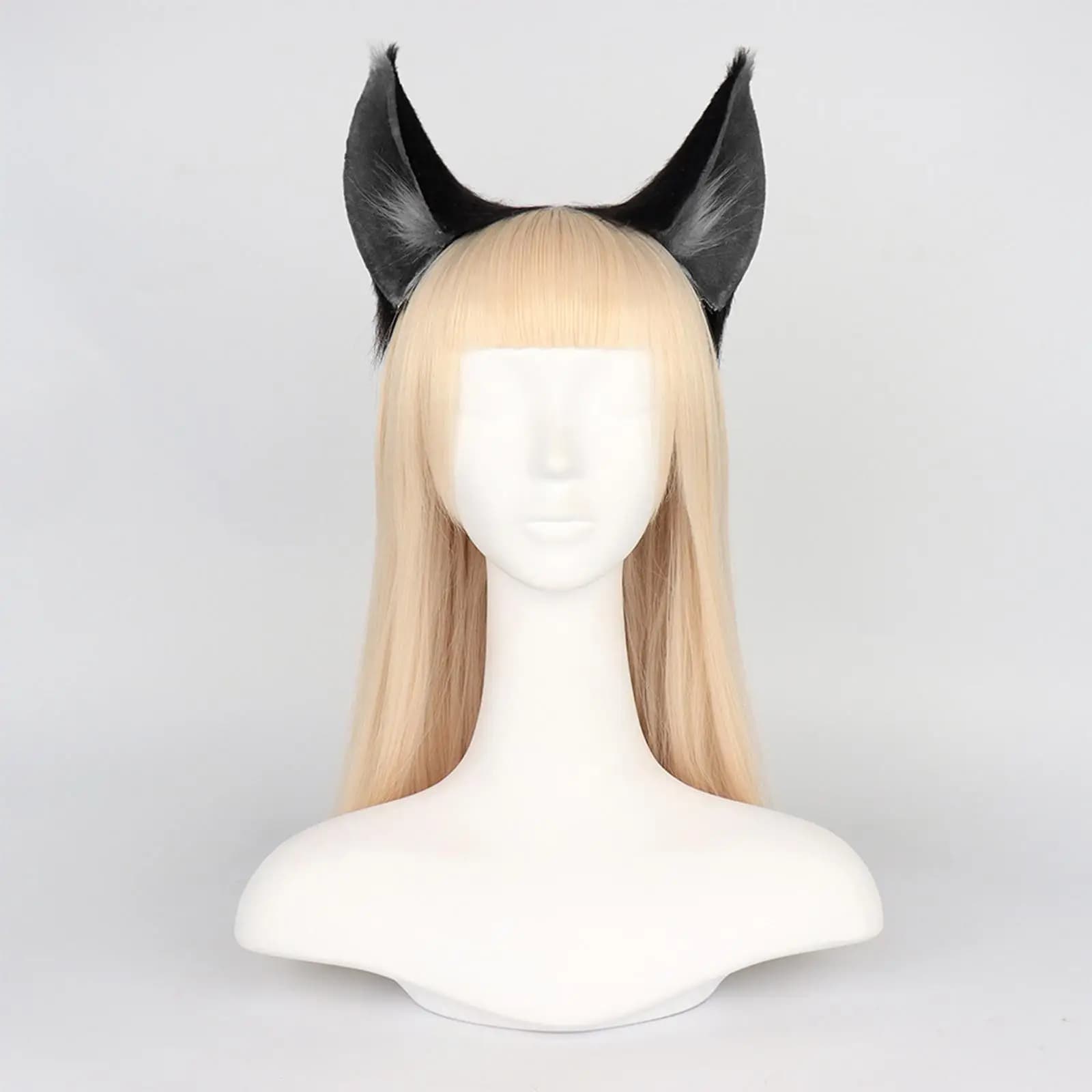 2 fermagli per capelli in peluche a forma di orecchie di lupo, per donne e ragazze, graziosi fermagli per capelli per feste in costume