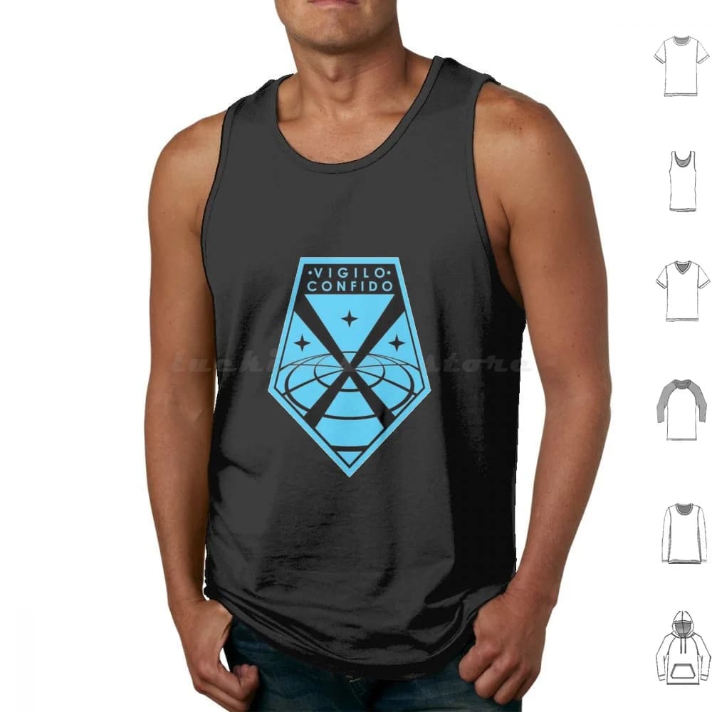 Vigilo Confido Xcom Canotte Gilet senza maniche Xcom Vigilo Confido Crew Uniforme Chiusura a gancio Xcom 2 Xcom Gioco da tavolo