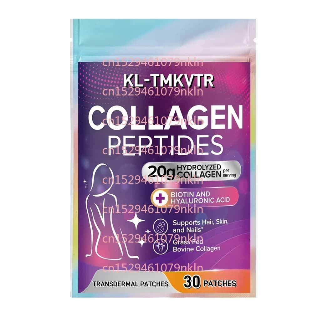 30 patches Collagen Peptides Transdermal patches for women and men Health support for hair, nails, skin, bones and joints