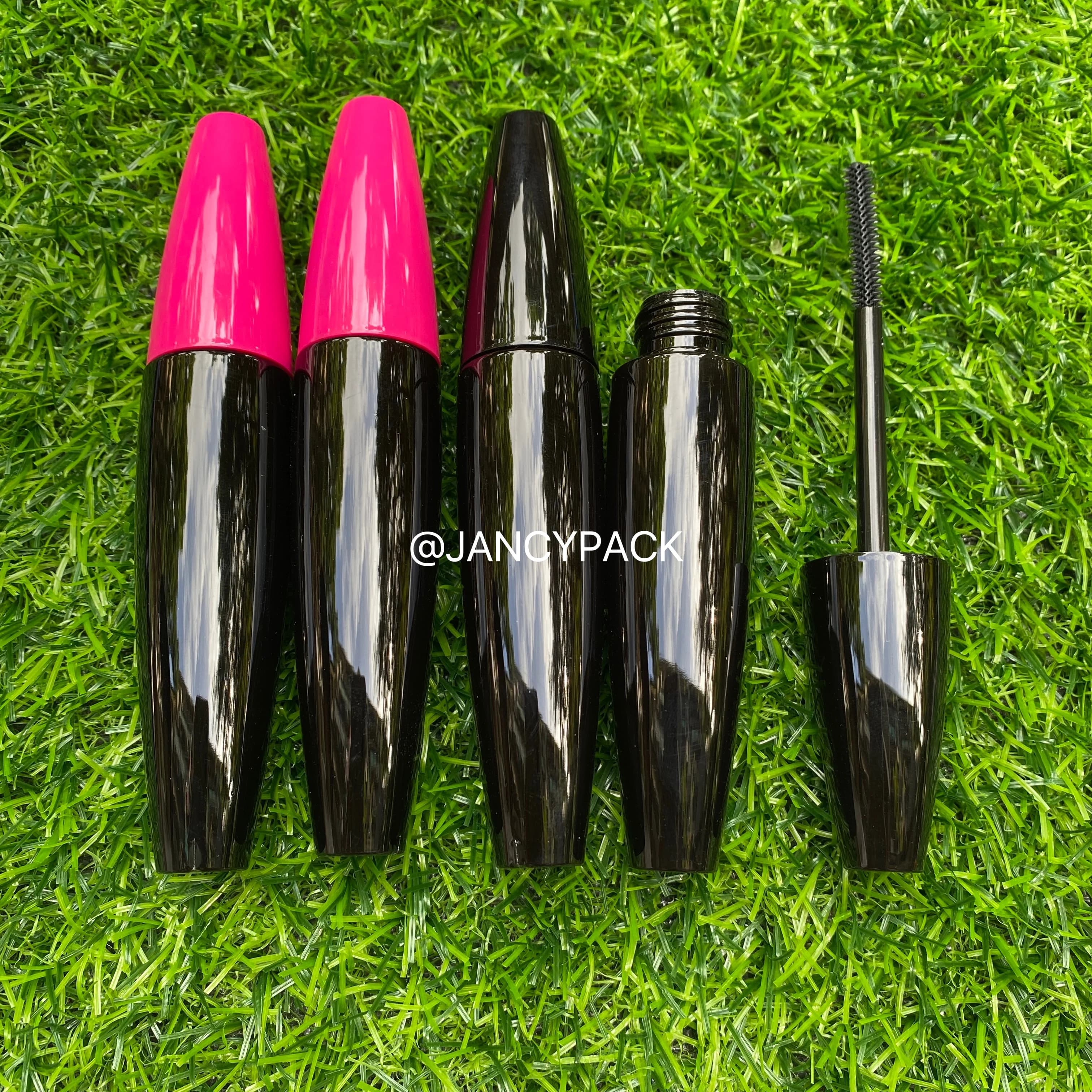8 ml vacuum plastic mascara pipe Black Cosmetic Rose Reusable Bottle Dispenser Makeup tool Mascara container Vacuum pipe
