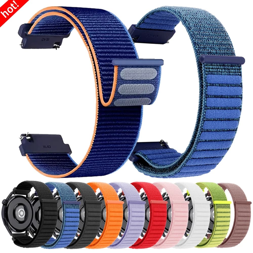 20mm 22mm cinturino in nylon per Amazfit Active 2 GTR 4 3pro 2e GTS 4/2 mini 3 Stratos 3 Band per AMAZFIT BIP 6 5/Zepp Z braccialetto