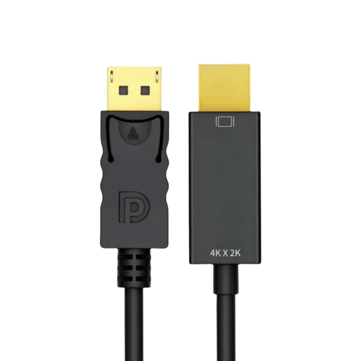 4K Compatible HDMI DisplayPort Cable, HD DP Adapter, Video Audio Display Port Cable for PC, Laptop, HDTV, Projector, Monitor