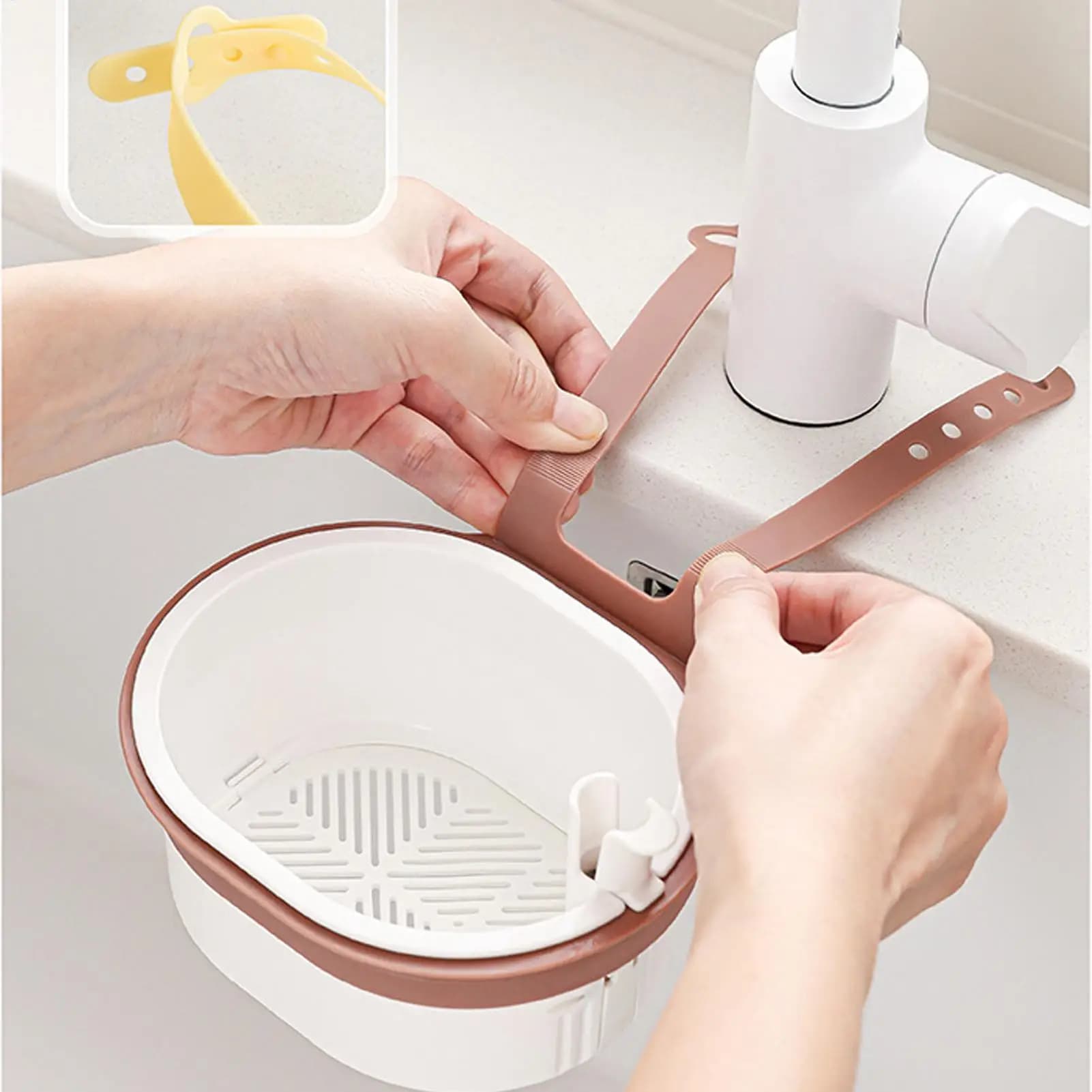 rubinetto Lavello Filtro sospeso Cestello Filtro acqua Frutta Verdura Scolapiatti Cremagliera Cucina regolabile Colino per rifiuti alimentari