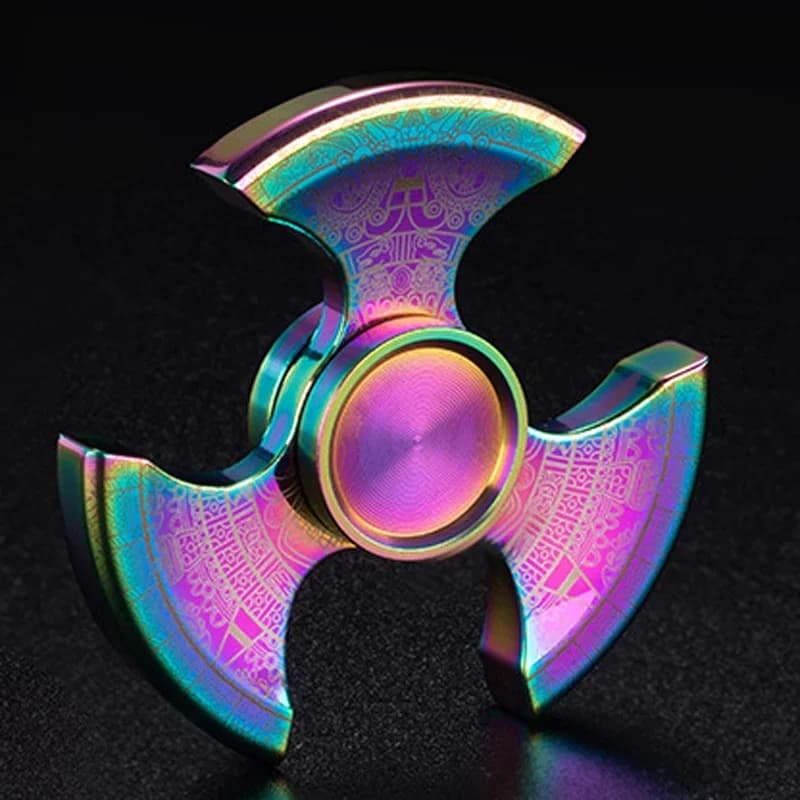 Acciaio inossidabile EDC Fidget Spinner Luminoso Giocattolo antistress Trottola Punta superiore Antistress Giroscopio Decompressione Ragazza per bambini