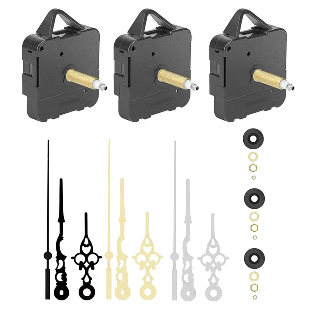 Kit di sostituzione del movimento dell'orologio al quarzo ad albero lungo Meccanismo dell'orologio fai-da-te con pendolo e lancette dell'orologio per una facile installazione