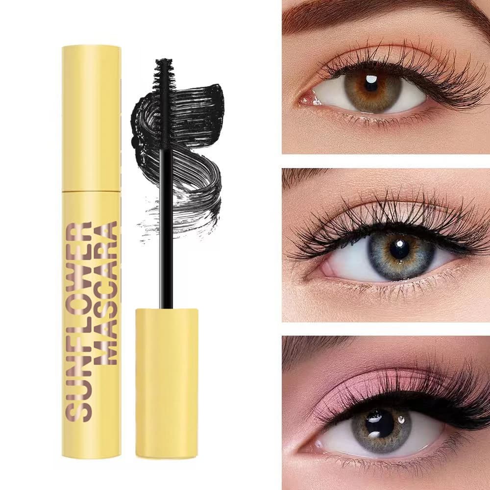 Christmas and Halloween curling 4D bubble volume mascara: waterproof, durable, deburring-proof unisex eyes makeup, easy to apply