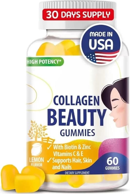 Women's biotin gumella - Improves hair, skin and nail health - Biotin supplements, vitamin A, zinc