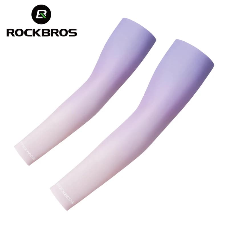 ROCKBROS Sleeves UV protection Ice silk sunscreen Sleeves Breathable outdoor sports Climbing Jogging Race Cycling Sleeves