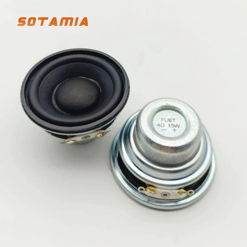 SOTAMIA 2 pezzi 50mm multimediale altoparlante a bassa frequenza 4 Ohm 15W audio Bluetooth ad alta potenza musica Home Theater mini altoparlante