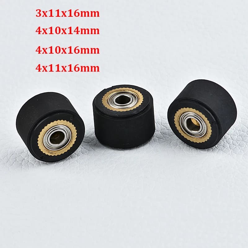 3PC Pinch Roller Push Wheel Roll Per Mimaki Roland CAMM Graphtec CE5000 120 Liyu Plotter Da Taglio Vinile Cutter Alimentazione Gomma di Rame