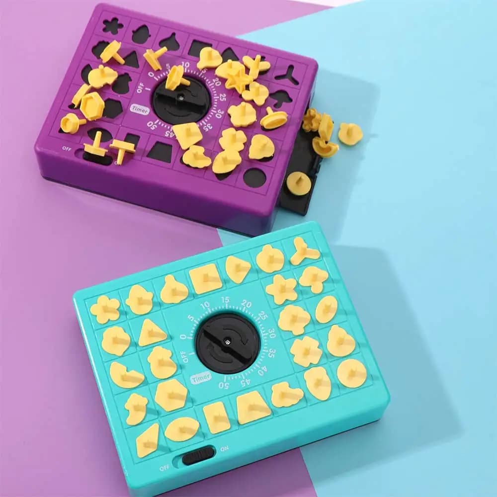 Two Players Time-Matching Puzzle Toy Family Fun Pop Up Timing Puzzle Board Game Entertainment Exciting Time Board Puzzle Toy