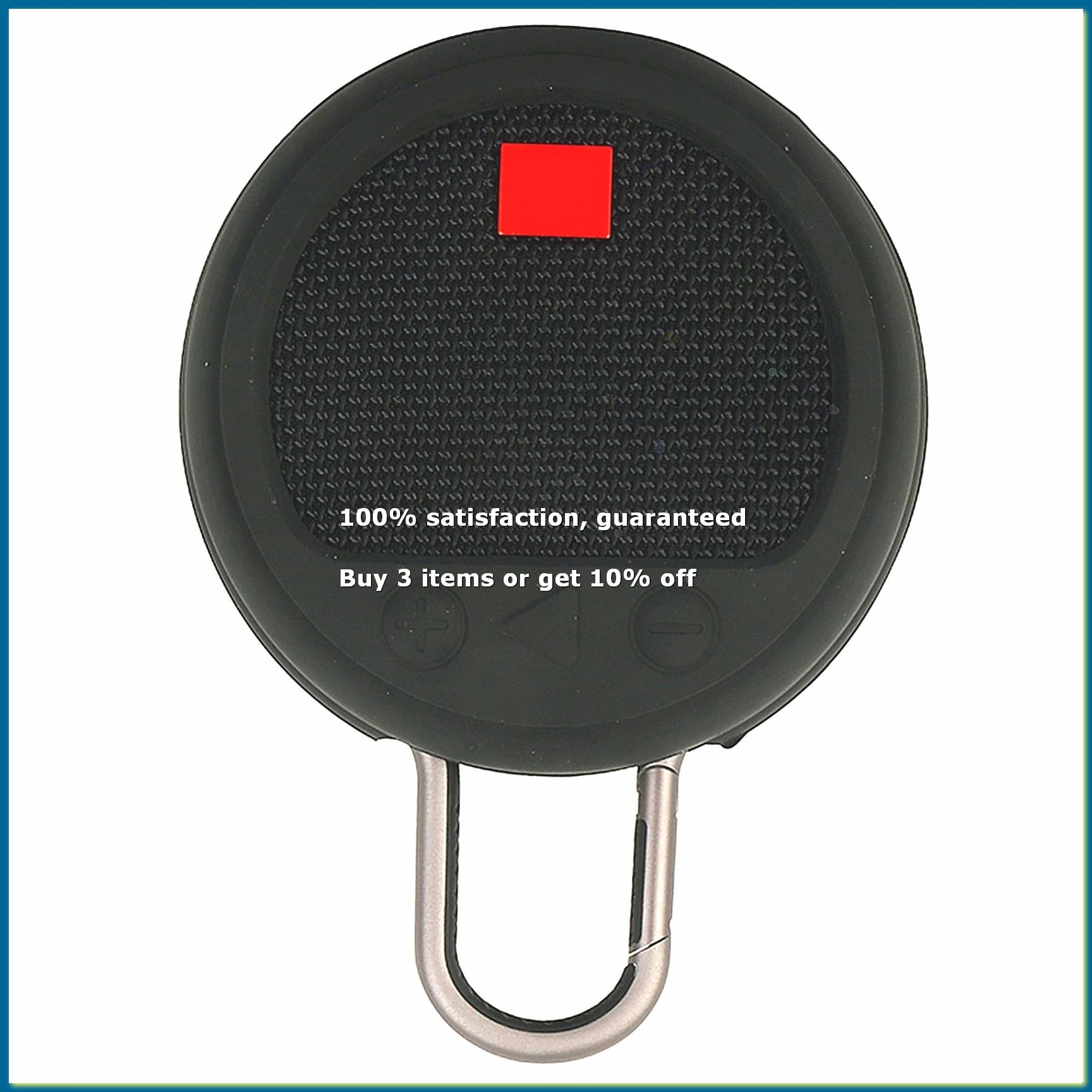 Silicone Case for Clip 3 Bluetooth Speaker Anti-Scratch Carrying Case Protective Sleeve(Black)-A25R