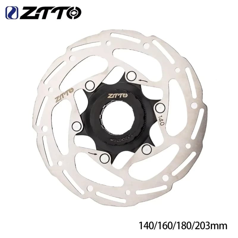 Dischi Freno Centrali ZTTO in Acciaio ad Alta Resistenza 1.8mm Compatibili con Qualsiasi Pastiglia 140/160/180/203mm per MTB e Bici da Strada